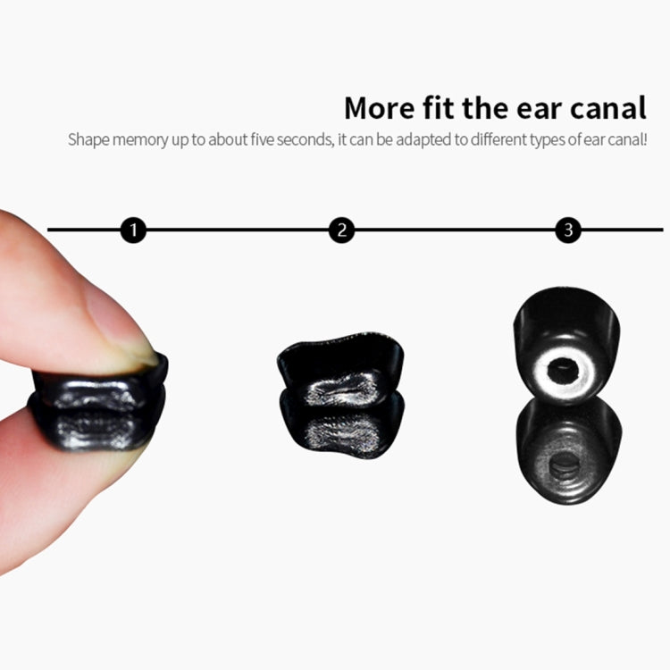 Un par de auriculares KZ de espuma viscoelástica suave para todos los auriculares internos