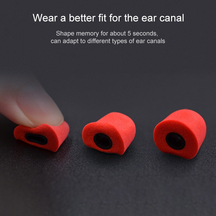 Un par de auriculares KZ de espuma viscoelástica suave para todos los auriculares internos