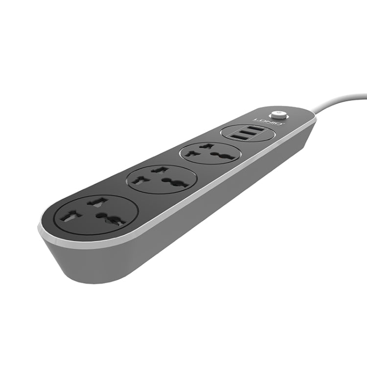 LDNIO SC3301 3 x puertos USB Enchufe de viaje para oficina en casa, longitud del cable: 1,6 m, enchufe de EE. UU.