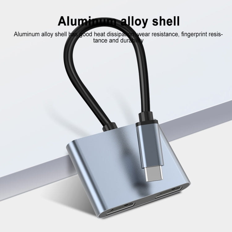 Estación de acoplamiento multifunción USB-C / Type-C a HDMI HUB dual 2 en 1