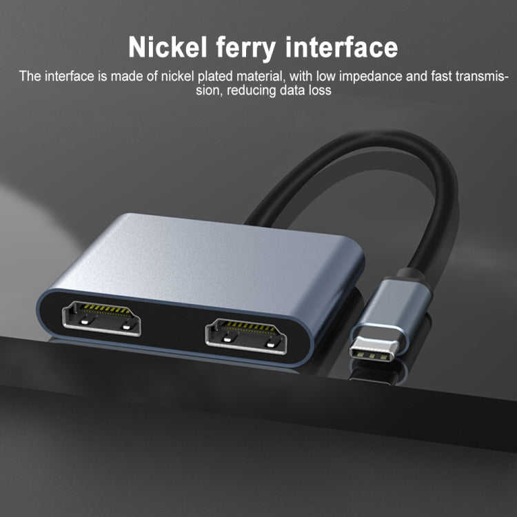 Estación de acoplamiento multifunción USB-C / Type-C a HDMI HUB dual 2 en 1