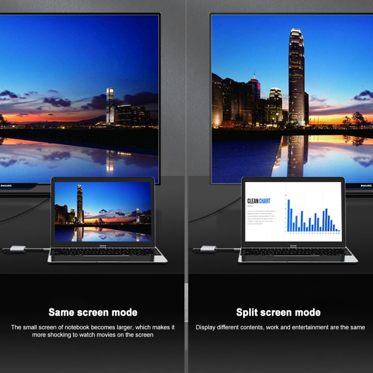 Estación de acoplamiento multifunción USB-C / Type-C a HDMI HUB dual 2 en 1
