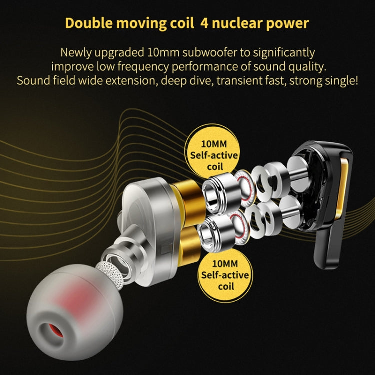 QKZ CK3 HIFI Auriculares internos de música de cuatro unidades