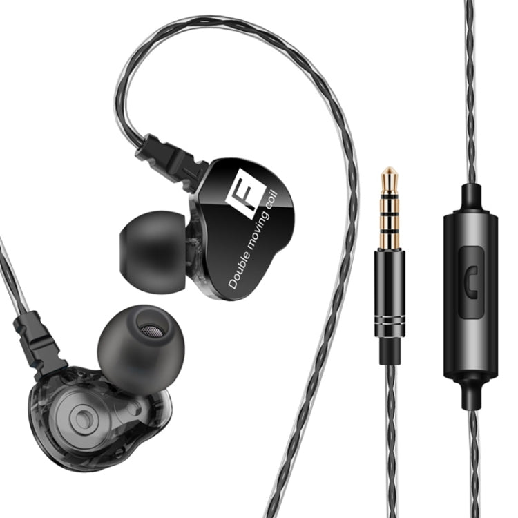 Auriculares internos de música deportivos QKZ CK9 HiFi de cuatro unidades