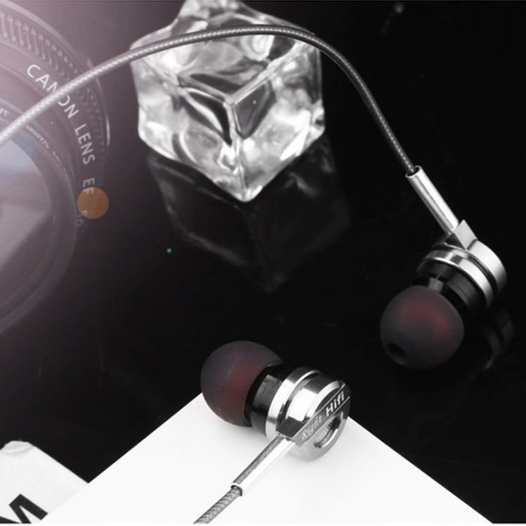 QKZ DM9 Auriculares internos de música deportivos totalmente metálicos de alta calidad, versión con micrófono