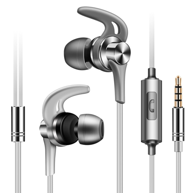 QKZ EQ1 CNC Metal Shark Fin Auriculares Deportes Música Auriculares, Versión Micrófono
