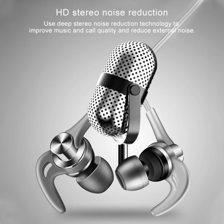 QKZ EQ1 CNC Metal Shark Fin Auriculares Deportes Música Auriculares, Versión Micrófono
