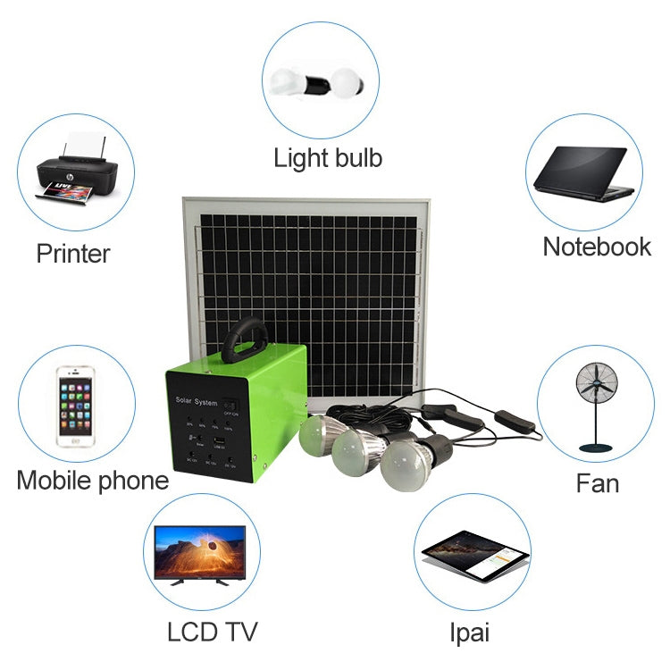 SG20W-AC100 Sistema de generación de energía solar de alta potencia para el hogar de 20W, 20W