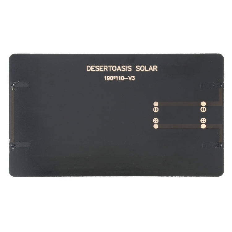 Célula del módulo del panel solar de la batería de energía solar de 5V 3W 600mAh DIY, tamaño: 110 x 190 mm, 5V 3W 600mAh 110 x 190mm