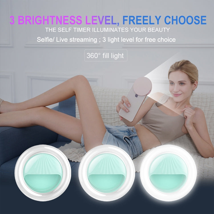 Luz recargable del relleno del flash del clip de Selfie de la luz de Selfie de la belleza RK34