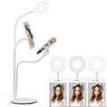 para grabación de estudio, transmisión en vivo, show en vivo, KTV, etc., Microphone Clip+Phone Holder（Black）, Microphone Clip+Phone Holder（White）