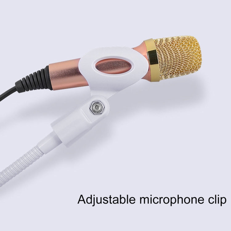 para grabación de estudio, transmisión en vivo, show en vivo, KTV, etc., Microphone Clip+Phone Holder（Black）, Microphone Clip+Phone Holder（White）