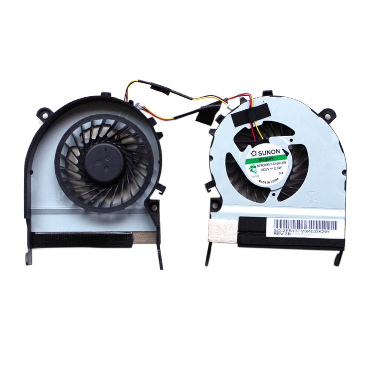 Ventilador de refrigeración de la CPU del ventilador de refrigeración del radiador del ordenador portátil de 3 pines 1,56 W para Toshiba Satellite M800/M805, For M800 / M805