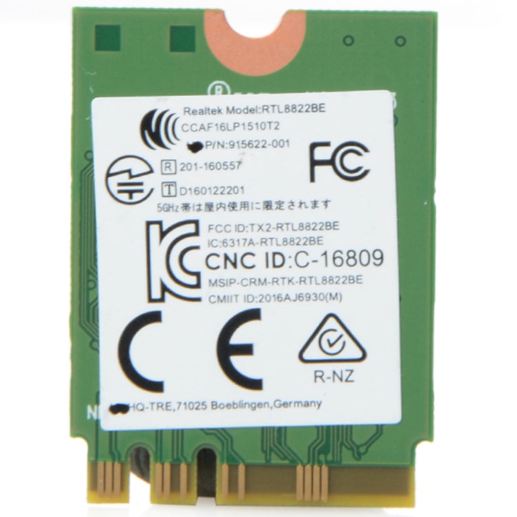 Tarjeta adaptadora de red RTL8822BE de doble banda AC 433M, tarjeta adaptadora de red inalámbrica Bluetooth 4,0 para Dell/ASUS/Toshiba/Sony/Acer, RTL8822BE