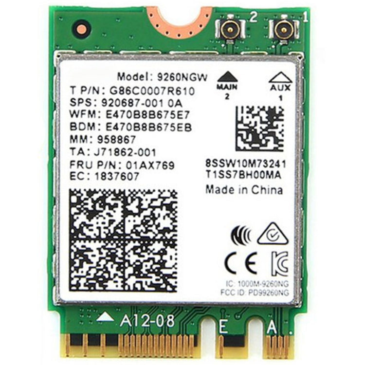 9260NGW nuevo para Intel Dual Band Wireless-AC 9260AC Bluetooth 5,0 5G 1730Mbps tarjeta de red Wifi PK 8265/7260/8260, 9260NGW