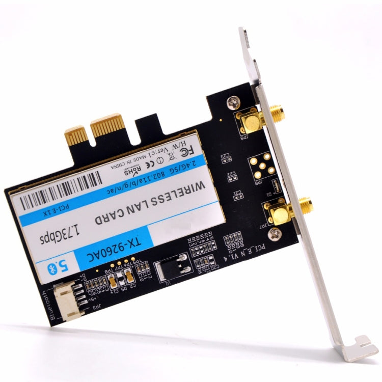 TX-9260AC Adaptador WiFi PCI-e de escritorio de doble banda 802.11ac 1730Mbps + tarjeta de red WLAN Bluetooth 5,0 para Intel 9260ac, TX-9260AC 1730Mbps