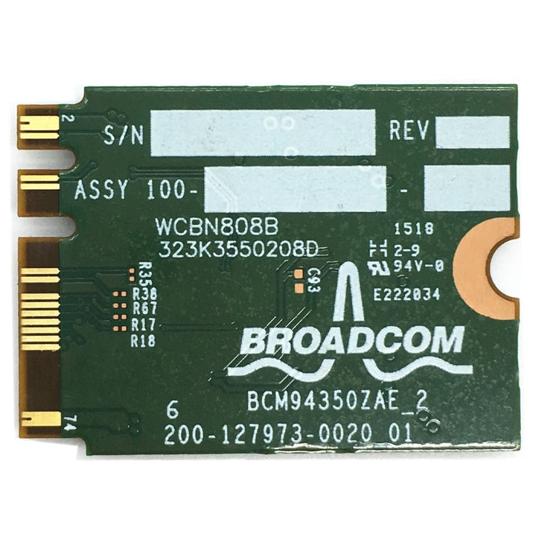 Tarjeta inalámbrica DW1820A BCM94350ZAE 802.11ac BT4.1 867Mbps M.2/NGFF WiFi, DW1820A