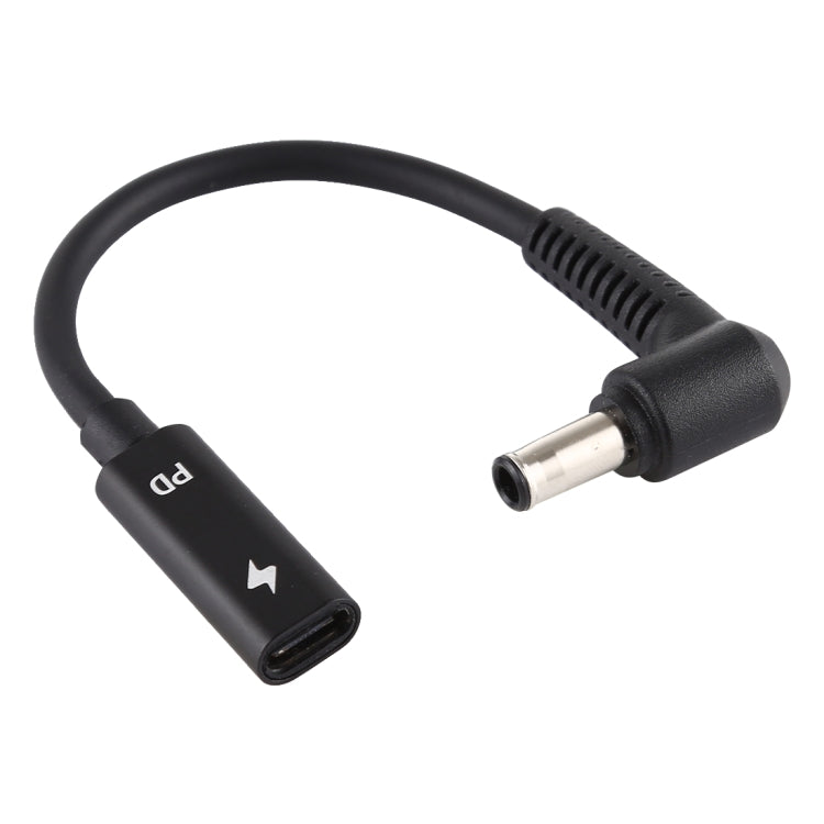 Cable cargador/adaptador de corriente hembra DP de 5,0 x 1,0 mm a tipo C