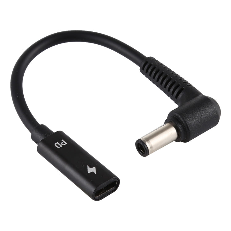Cable cargador/adaptador de corriente hembra DP de 6,0 x 0,6 mm a tipo C