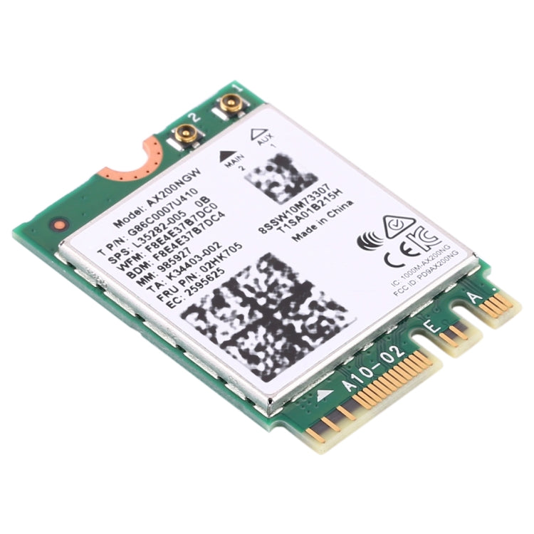 Tarjeta de red inalámbrica AX200 2400Mbps AX200NGW NGFF M.2 Bluetooth 5,0 Wifi de doble banda 2,4G/5G 802,11 ac/ax