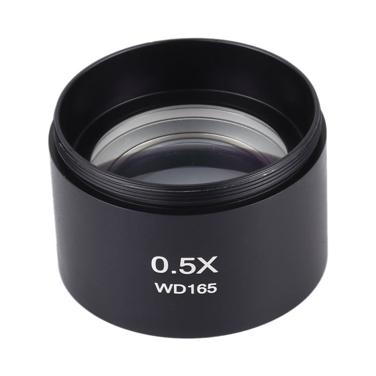 Microscopios estéreo Lente objetivo auxiliar Lente Barlow Lupa 0.5X WD165, 0.5X WD165