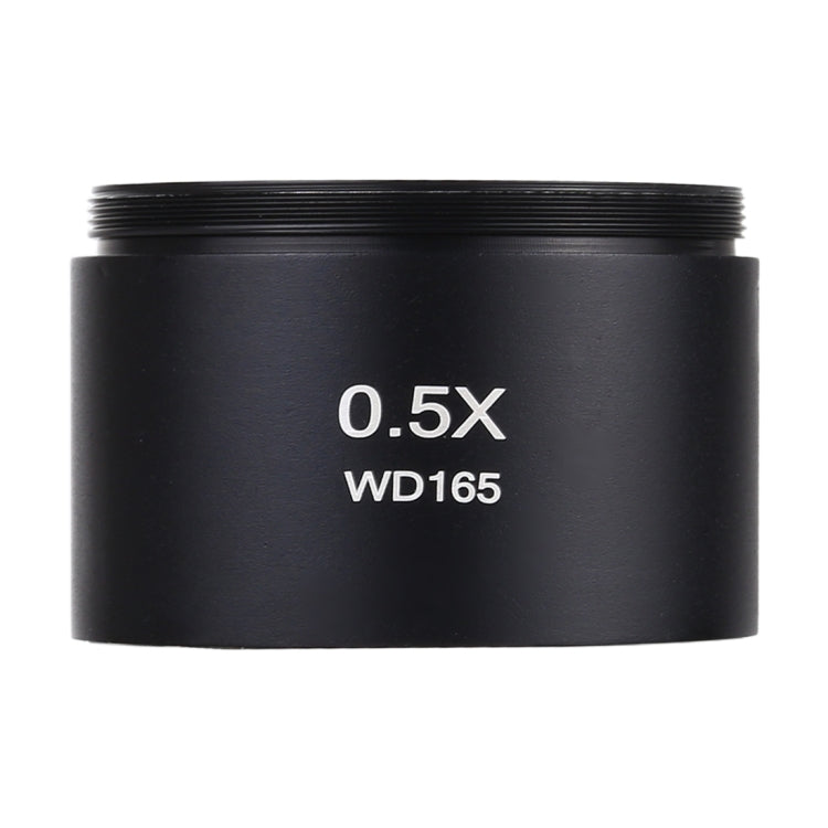 Microscopios estéreo Lente objetivo auxiliar Lente Barlow Lupa 0.5X WD165, 0.5X WD165