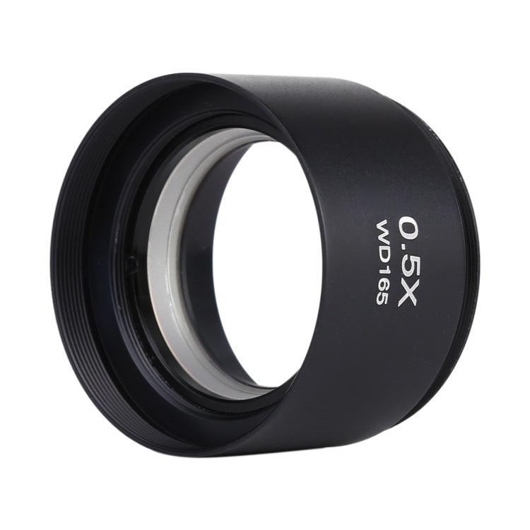 Microscopios estéreo Lente objetivo auxiliar Lente Barlow Lupa 0.5X WD165, 0.5X WD165