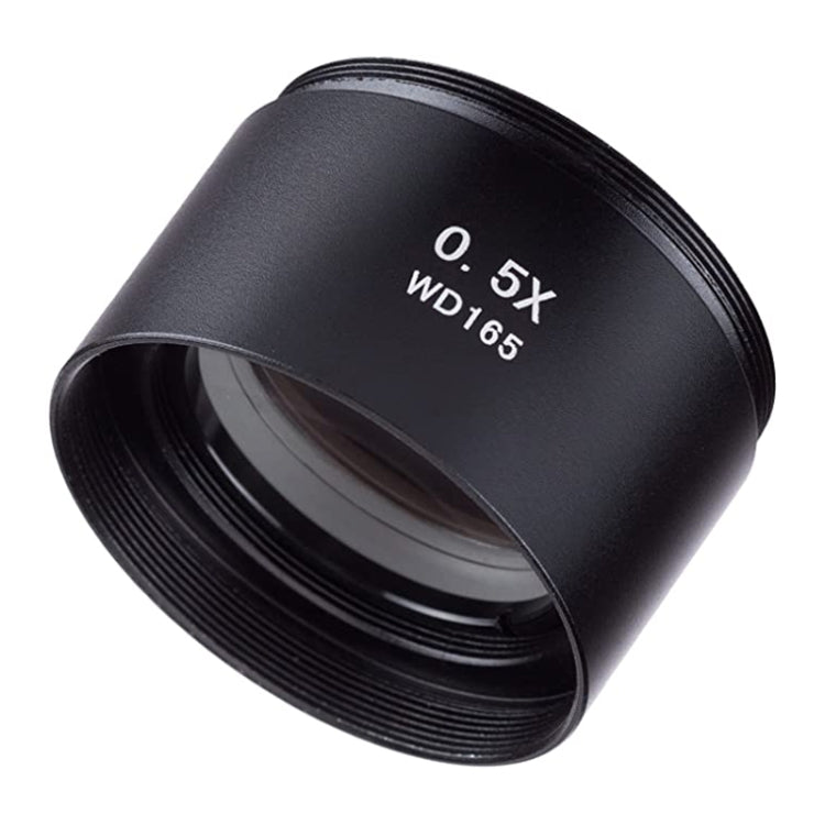 Microscopios estéreo Lente objetivo auxiliar Lente Barlow Lupa 0.5X WD165, 0.5X WD165