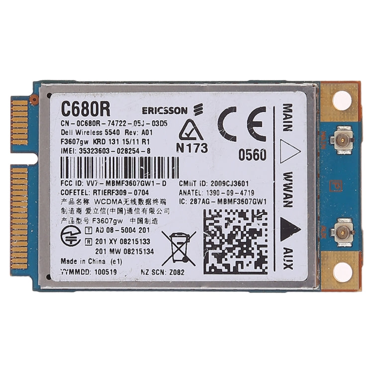 Tarjeta de red inalámbrica para Dell C680R WWAN UMTS Wireless 5540 dw5540 Ericsson F3607GW, C680R