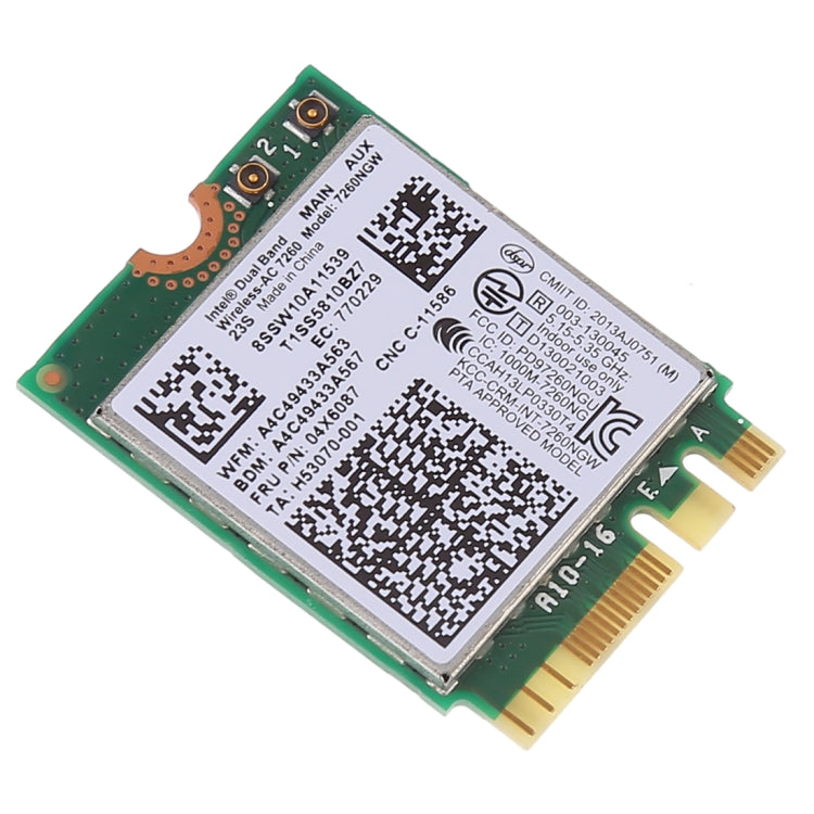 Tarjeta Wifi inalámbrica NGFF M.2 de doble banda AC1200, tarjeta de red 7260NGW 7260AC para Lenovo T440 X240 B40 B50 Y40 Y70 Y50 7260AC, AC1200