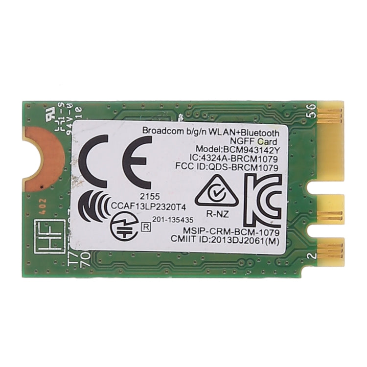 BCM943142Y M.2 NGFF Tarjeta de red inalámbrica 150Mbps 802.11b/g/n Bluetooth 4.0, BCM943142Y