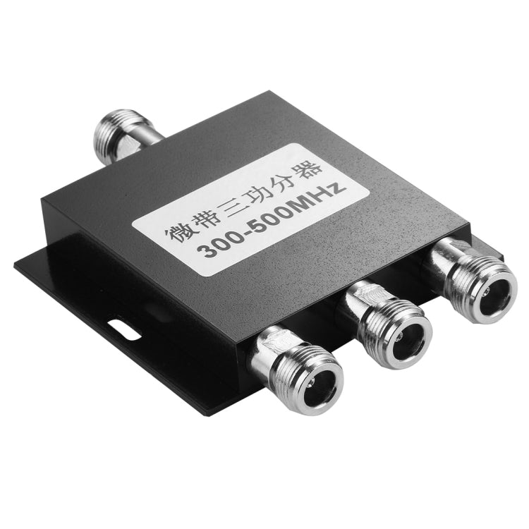 Adaptador hembra N de 300-500MHz Divisor de potencia de microtira de 3 vías, Micro-strip Power Splitter