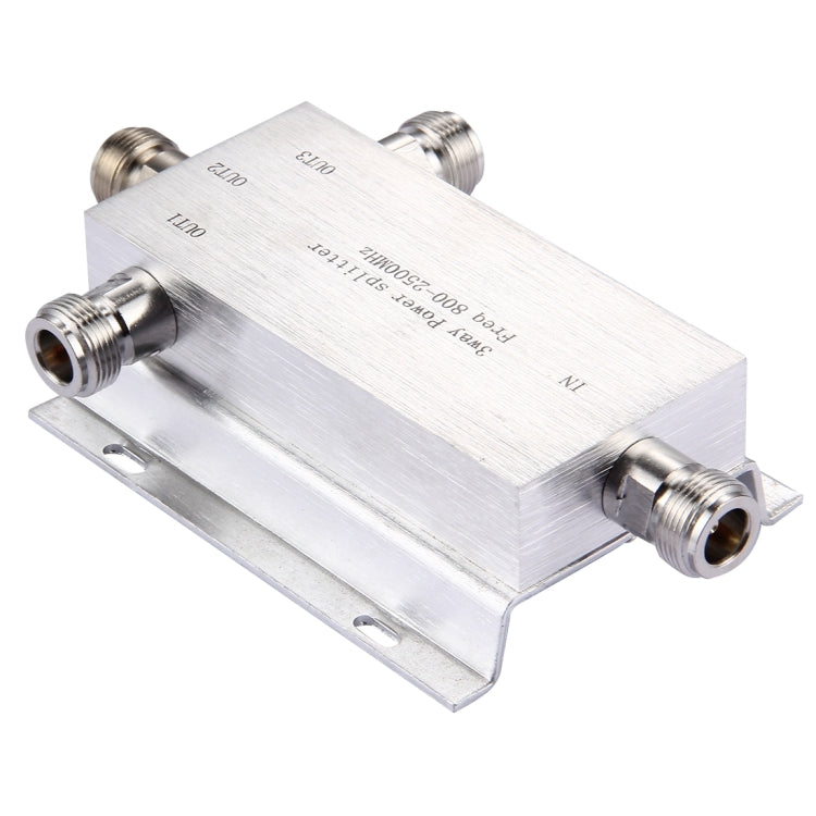 Divisor de potencia de 3 vías con adaptador hembra N de 800-2500 MHz, 3-Way Power Splitter