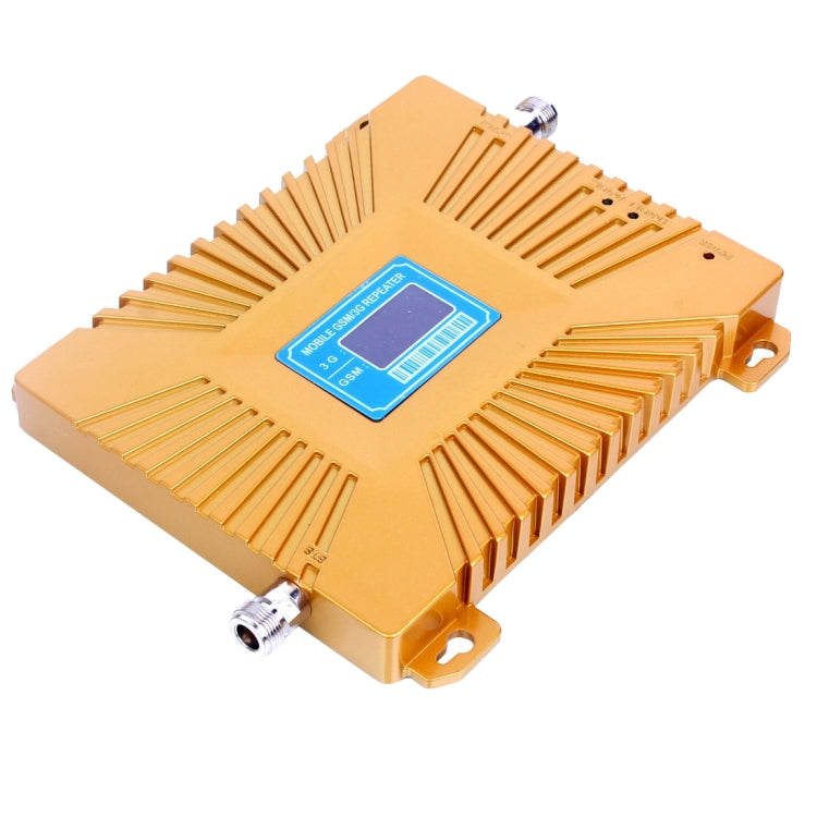 GSM900 / WCDMA2100 Mini repetidor de señal LCD para teléfono móvil con antena periódica logarítmica, GSM900 / WCDMA2100