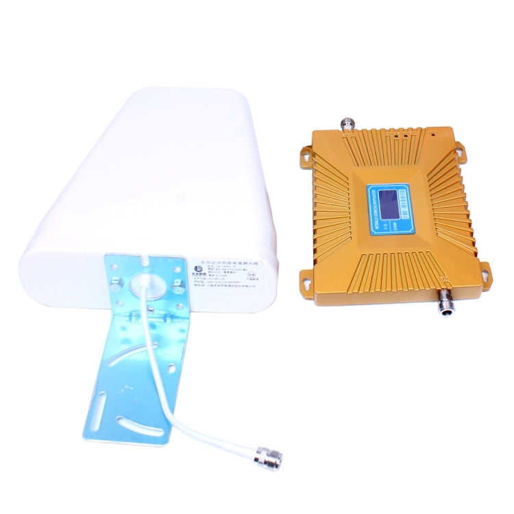 GSM900 / WCDMA2100 Mini repetidor de señal LCD para teléfono móvil con antena periódica logarítmica, GSM900 / WCDMA2100