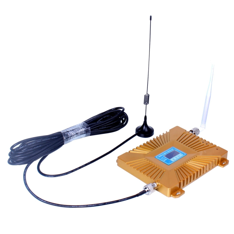 GSM900 / WCDMA2100 Mini repetidor de señal LCD para teléfono móvil con antena con ventosa, LCD Repeater