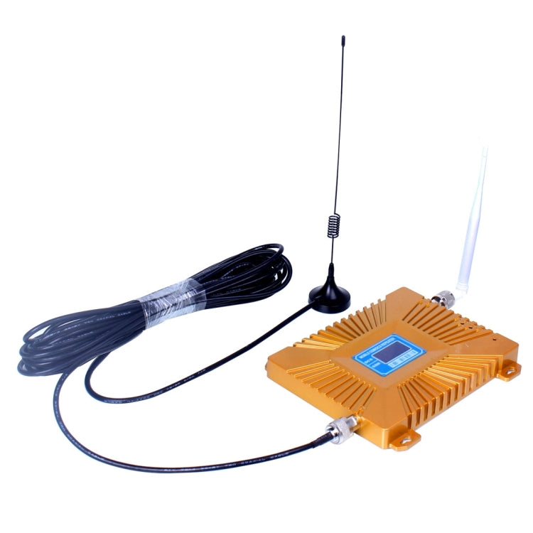 GSM900 / DCS1800MHz Mini repetidor de señal LCD para teléfono móvil con antena con ventosa, GSM900 / DCS1800MHz