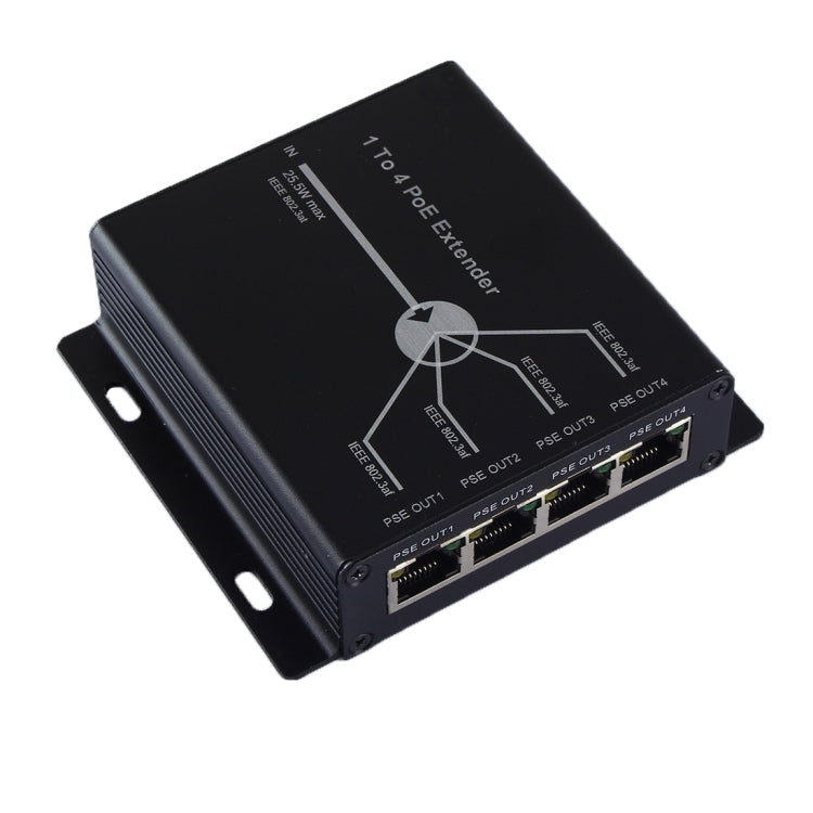 Extensor POE de cámara IP de 4 canales 1 en 4 salidas