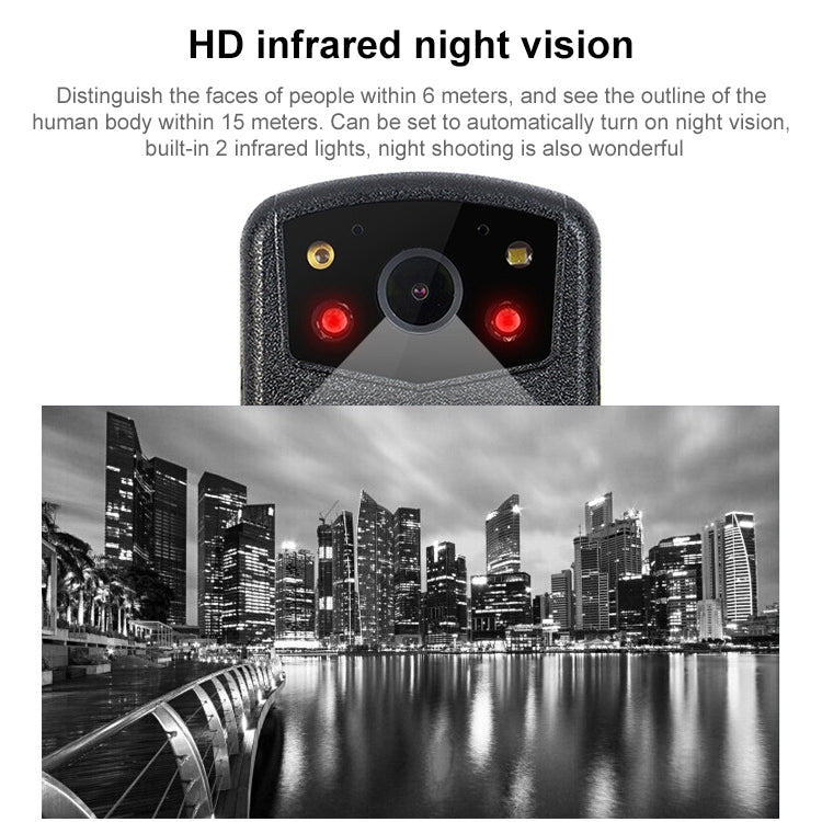 ZF902 HD Pantalla de 2,0 pulgadas IP56 Mini grabadora de aplicación de la ley DVR resistente al agua con visión nocturna, ZF902