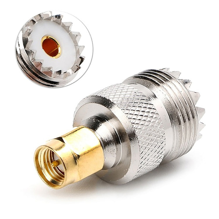 Adaptador de conector coaxial RF SMA macho a UHF hembra, Male To UHF Female