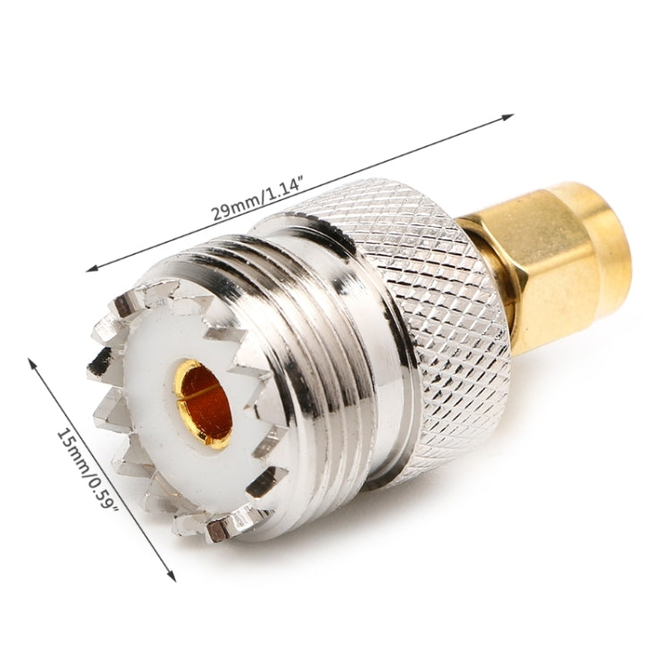 Adaptador de conector coaxial RF SMA macho a UHF hembra, Male To UHF Female