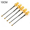 5 PCS / Set RG178 Ufl / IPX / IPEX a SMA Cable trenzado adaptador hembra, Longitud: 10 cm, 10cm