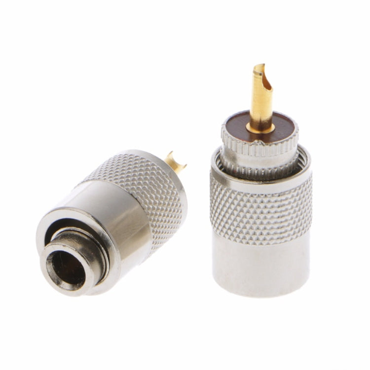 10 PCS Conector UHF Enchufes PL-259 Soldadura macho para cable coaxial RG8X