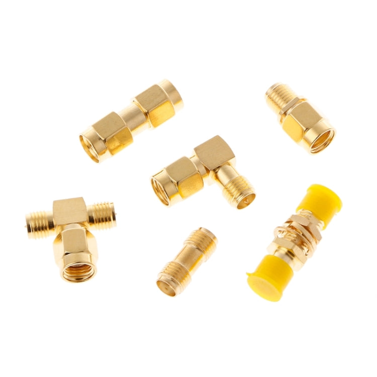 18 unids/set SMA macho hembra conector Kit antena enchufe convertidor adaptador Coaxial conjunto