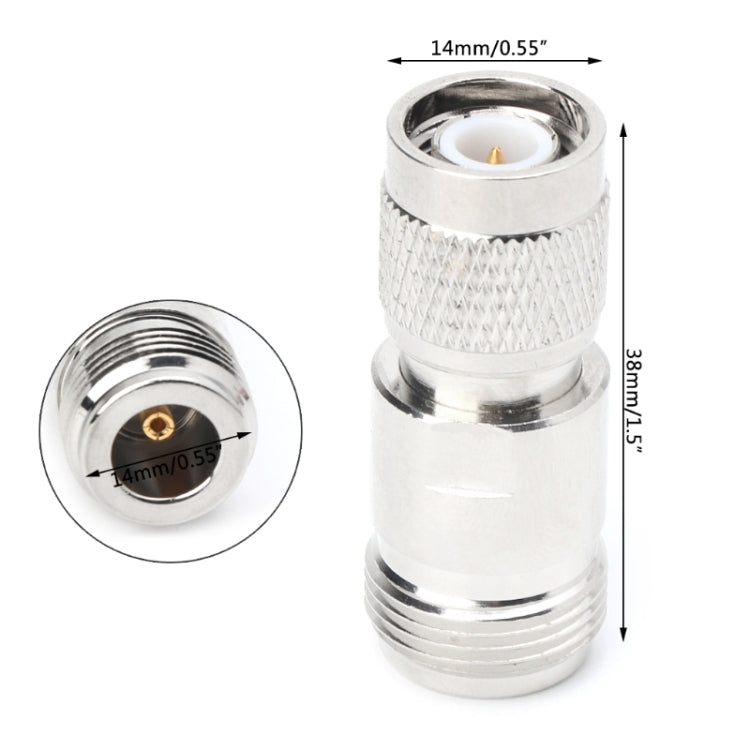 Adaptador Coaxial de tornillos tipo Jack hembra TNC macho a N para conexión Wifi del conector del enrutador