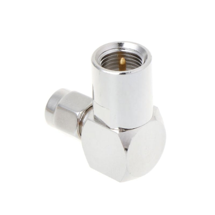 Ambos SMA macho a FME RF conector de ángulo recto adaptador plegado para Cable Coaxial