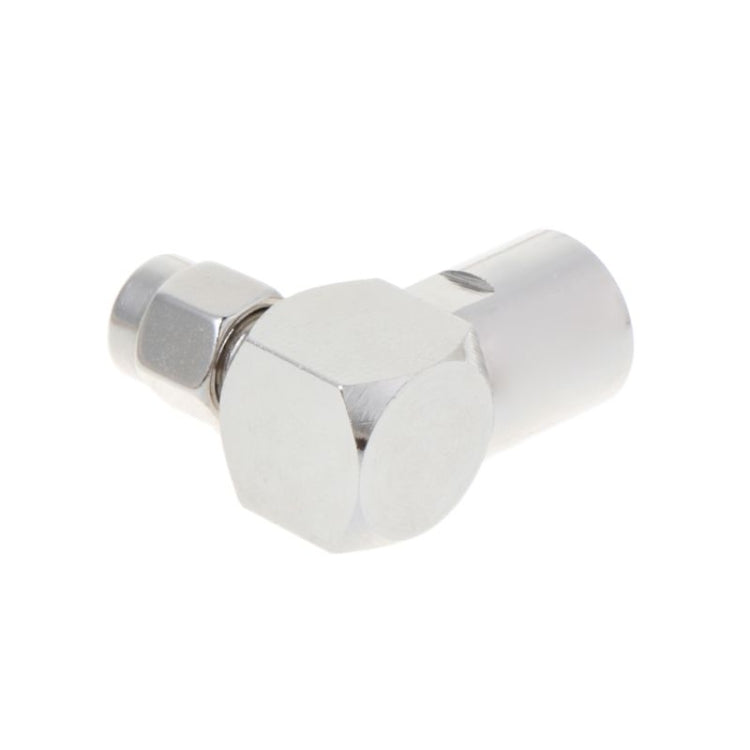 Ambos SMA macho a FME RF conector de ángulo recto adaptador plegado para Cable Coaxial