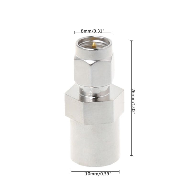 Ambos macho FME SMA enchufe conector RF adaptador de cable coaxial