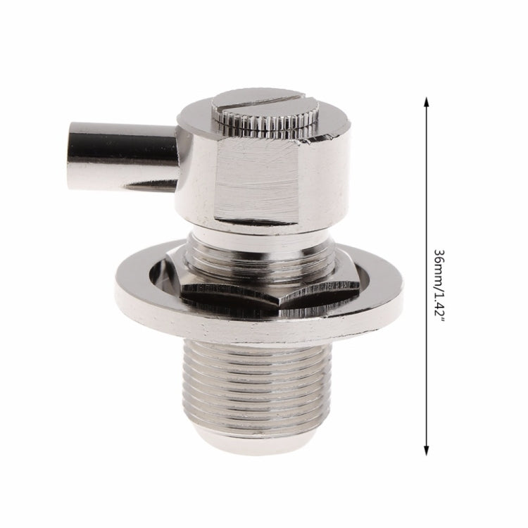 Conector RF de ángulo recto hembra SO239 UHF para cable coaxial RG58 / RG142 LMR195