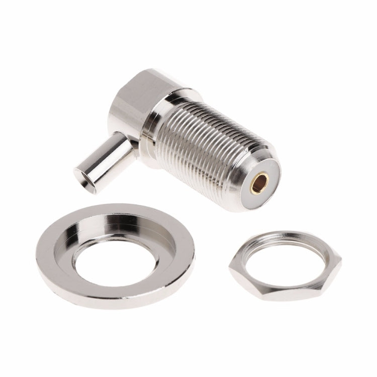 Conector RF de ángulo recto hembra SO239 UHF para cable coaxial RG58 / RG142 LMR195
